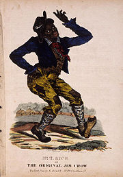 Jim Crow, the archetypal slave character as created by Rice