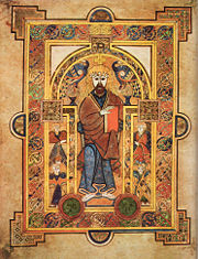 The Book of Kells is one of the most famous artworks of the Early Middle Ages. It shows marked contrast to classical Roman art