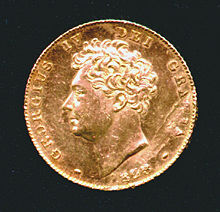 Gold Double-Pound Coin of George IV, dated 1823