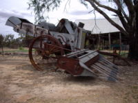 Old Style Harverster found in the Henty, Australia region.