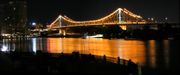 The Story Bridge in Brisbane, Australia, built in 1940 with modern materials, is an example of a steel cantilever bridge.