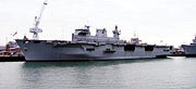 HMS Ocean: the Royal Navy's helicopter carrier.