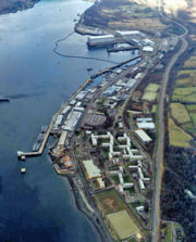 HMNB Clyde at Faslane, the home of the United Kingdom's nuclear deterrent