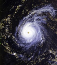 Hurricane Edouard at peak intensity