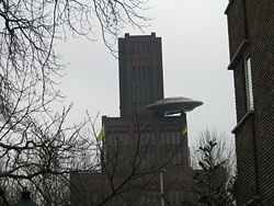 Utrecht UFO on the top of the ProRail HQ