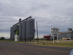 Farmers' grain Co-op in Crowell, Texas.