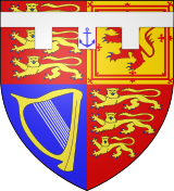 Albert's arms as Duke of York.