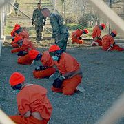 Extrajudicial detention of captives  in Guantanamo Bay.
