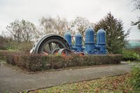A large, electrically driven pump (electropump) for waterworks  near the Hengsteysee, Germany.
