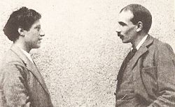 Painter Duncan Grant with Keynes.