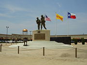 Vietnam War memorial in the new Chinatown in Houston, Texas