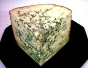 Stilton cheese veined with Penicillium roqueforti.