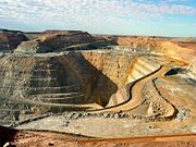 The Super Pit in Kalgoorlie, Australia's largest open cut gold mine