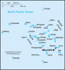 Map of the Marshall Islands