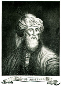 A fanciful representation of Flavius Josephus, in an engraving in William Whiston's translation of his works