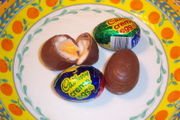 Cadbury Creme Eggs are fondant-filled chocolate eggs.