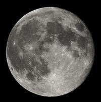 The full moon, as observed from Earth.