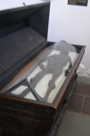 Haraldskær Woman in a glass covered coffin, Vejle, Denmark