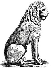 In Athens, Greece,Swedish Vikings wrote a runic inscription on the Piraeus Lion.