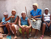 Local people from Santiago island
