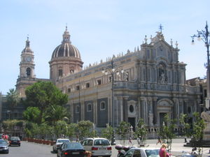 Illustration 13: Catania duomo. Giovanni Battista Vaccarini's principal façade of 1736 shows Spanish architectural influences.