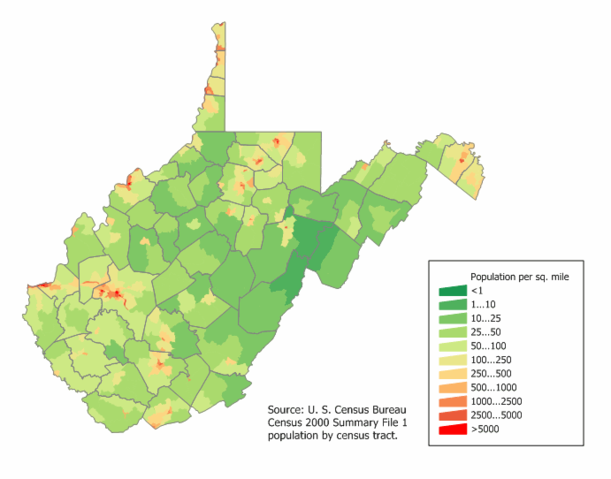 Image:West Virginia population map.png