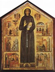 St Francis of Assisi, depicted by Bonaventura in 1235, brought about reform in the church