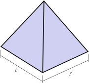 A square pyramid