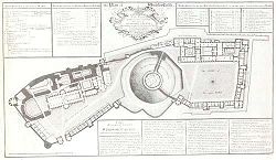 Plan of Windsor Castle in 1743 by Batty Langley