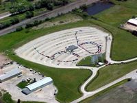 Cars in a "66" formation in Litchfield, Illinois.