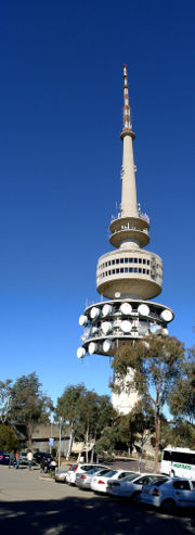 Telstra Tower is a landmark and tourist attraction in addition to providing telecommunications