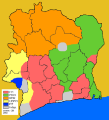 Election results of 2002 in Côte d'Ivoire