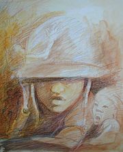 "Childsoldier in the Ivory Coast."