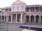 Queensland's first Government House located in the QUT Gardens Point Campus grounds.