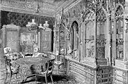 Prince Albert's music room, one of the smaller less formal rooms at the palace, in 1887.