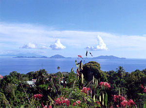 View from Guadeloupe