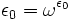 \epsilon_0 = \omega^{\epsilon_0}