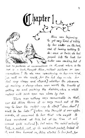 Image:Alice's Adventures Under Ground, by Lewis Carroll - facsimile page - Project Gutenberg eText 19002.jpg