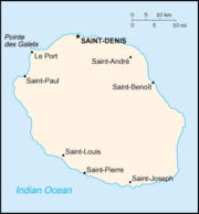 Map of Réunion