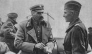 Piłsudski (left) and Edward Rydz-Śmigły (right), 1920, during Polish-Soviet War