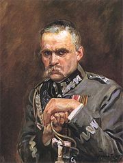 Marshal Piłsudski, painted by Wojciech Kossak, 1928.