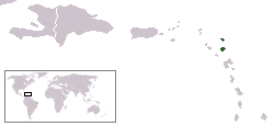 Location of Antigua and Barbuda