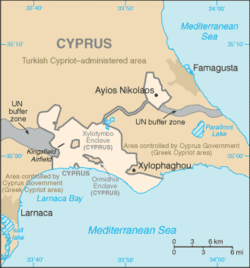 Map of Dhekelia (Eastern) SBA