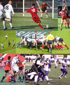 Some of the many different games known as football.