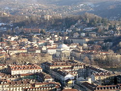 The Gran Madre Church from the Mole Antonelliana.