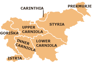 Slovenia is traditionally divided into eight regions.
