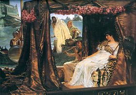 Antony and Cleopatra, by Sir Lawrence Alma-Tadema (1883)