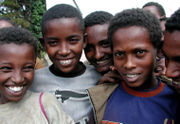 Schoolboys in western Oromia, Ethiopia.