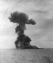 USS Princeton explodes at 15:23