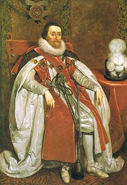 James I of England by Daniel Mytens  (1621)